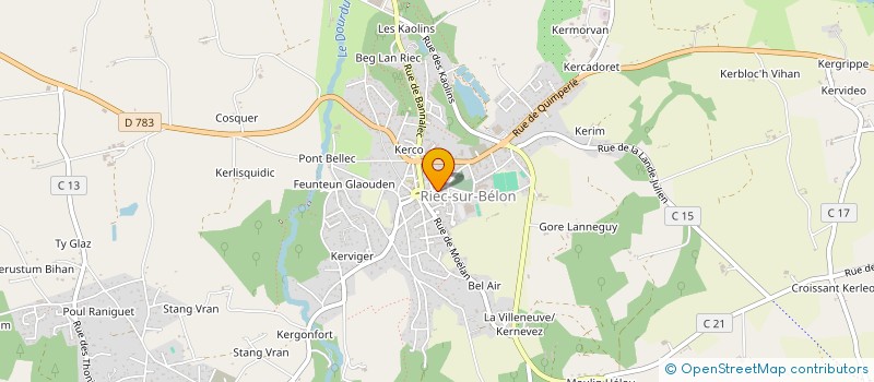 localisation de l'entreprise MIAMCO  RIEC-SUR-BELON