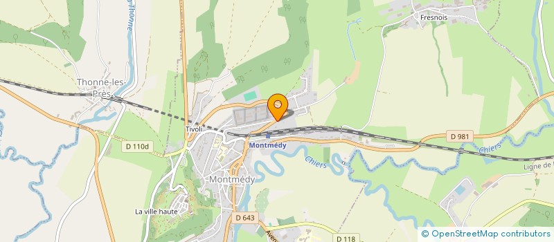 localisation de l'entreprise MIAMI à MONTMEDY