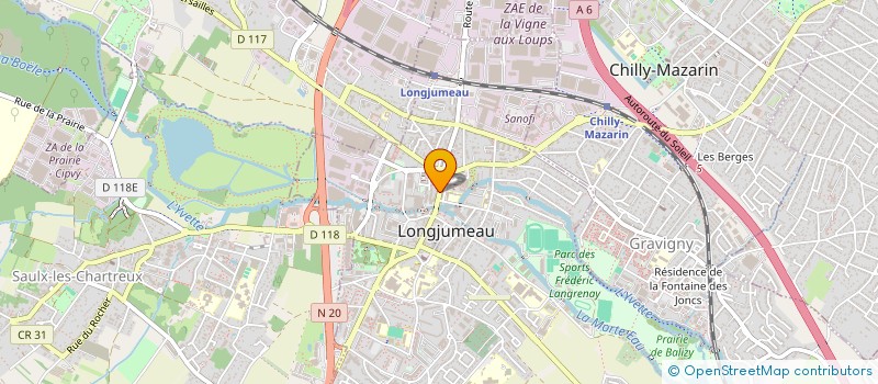 localisation de l'entreprise MIAO MIAO à LONGJUMEAU