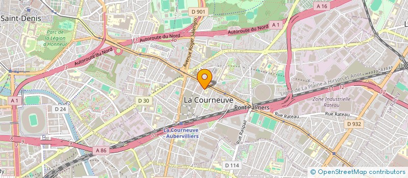 localisation de l'entreprise MIARA-MANDROSO à LA COURNEUVE