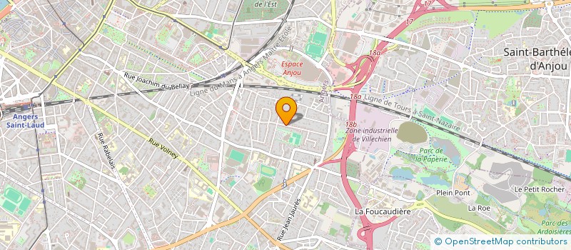 localisation de l'entreprise MIAULEMENTS INTERACTIFS à ANGERS