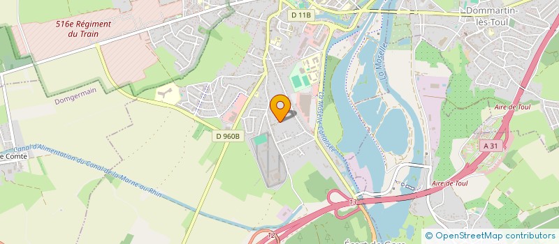 localisation de l'entreprise MIBE  TOUL