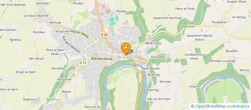 localisation de l'entreprise MIBIEN AR MEIN KOZ à CHATEAUNEUF-DU-FAOU