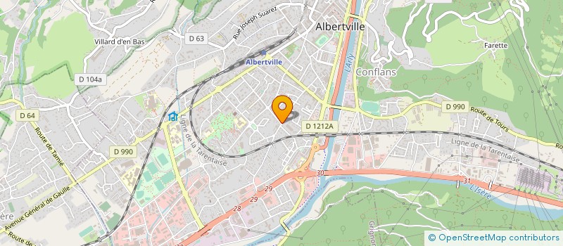 localisation de l'entreprise MIC & L'ANGE  ALBERTVILLE