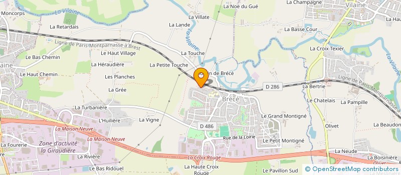 localisation de l'entreprise MIC-MAC  BRECE