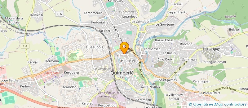 localisation de l'entreprise MIC MOC  QUIMPERLE