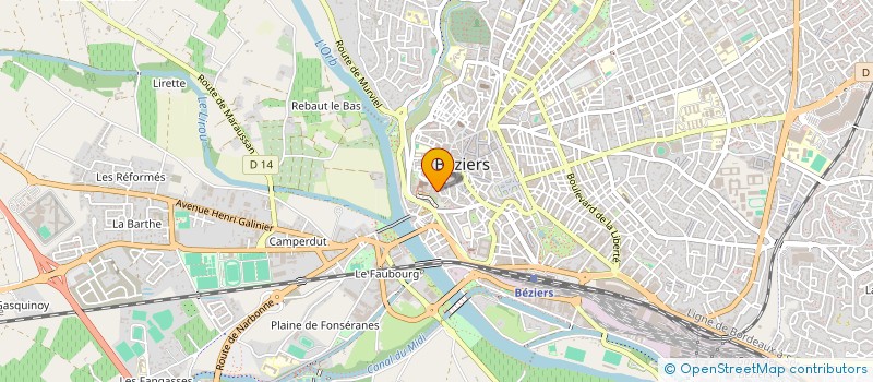 localisation de l'entreprise MICA à BEZIERS