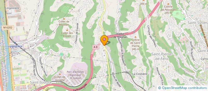 localisation de l'entreprise MICA à NICE