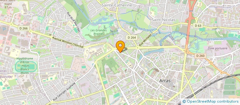 localisation de l'entreprise MICA à ARRAS
