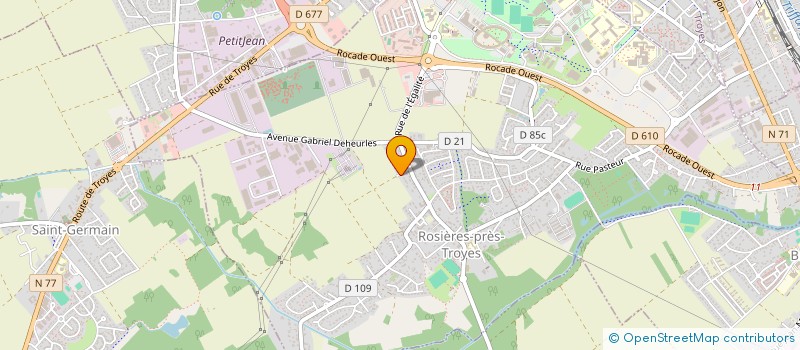 localisation de l'entreprise MICA  ROSIERES-PRES-TROYES