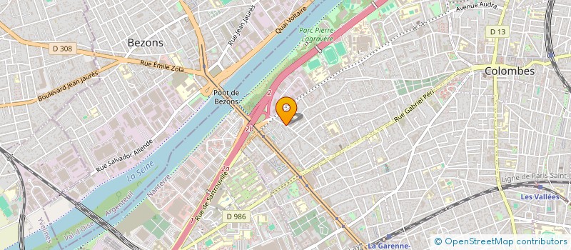localisation de l'entreprise MICA à COLOMBES