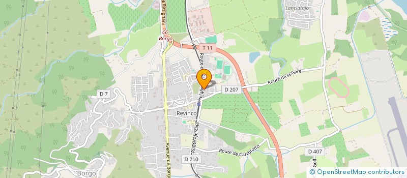 localisation de l'entreprise MICAELLI TRAVAUX PUBLICS à BORGO