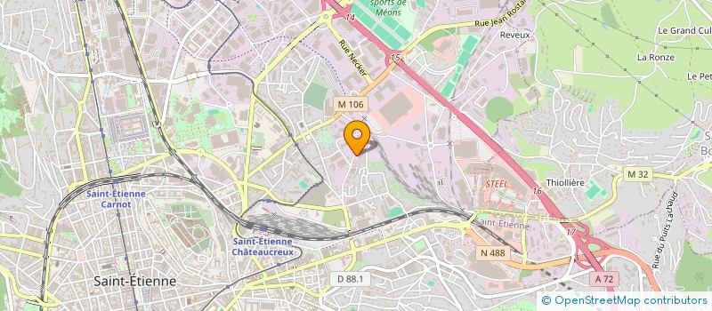 localisation de l'entreprise MICAL  SAINT-ETIENNE