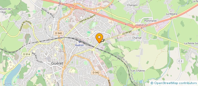 localisation de l'entreprise MICARD à GUERET