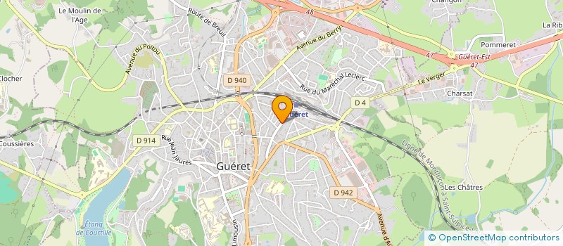 localisation de l'entreprise MICARD GESTION ET PARTICIPATION PAR ABREVIATION MICARD GP à GUERET