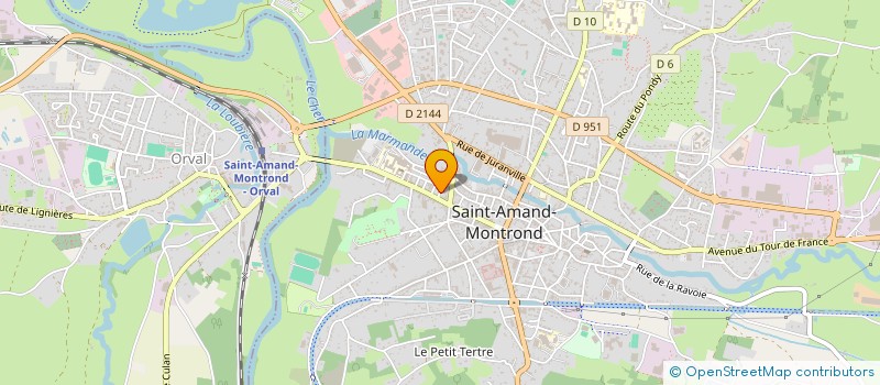 localisation de l'entreprise MICAULT SOCIETE CIVILE IMMOBILIERE  SAINT-AMAND-MONTROND