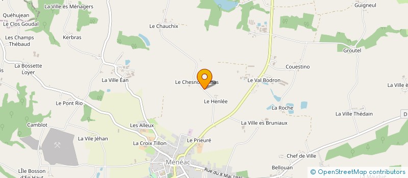 localisation de l'entreprise MICE à MENEAC