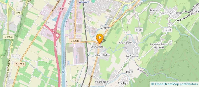 localisation de l'entreprise MICELI PASCAL MACONNERIE GENERALE  PONTCHARRA