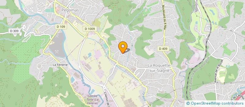 localisation de l'entreprise MICENA JARDIN à LA ROQUETTE-SUR-SIAGNE