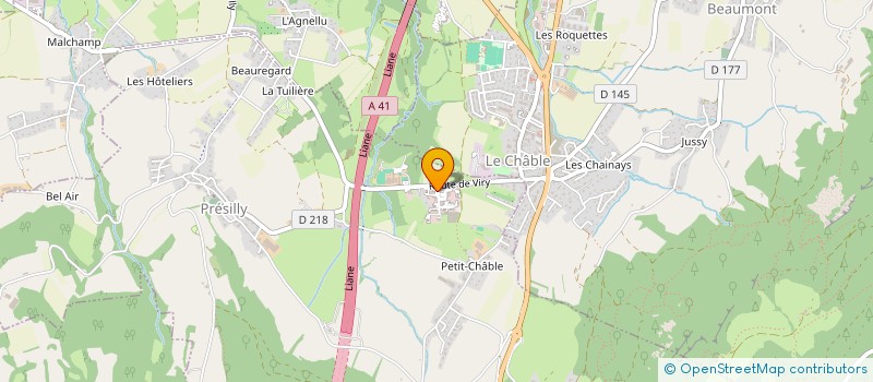 localisation de l'entreprise MICH'AUTO à PRESILLY