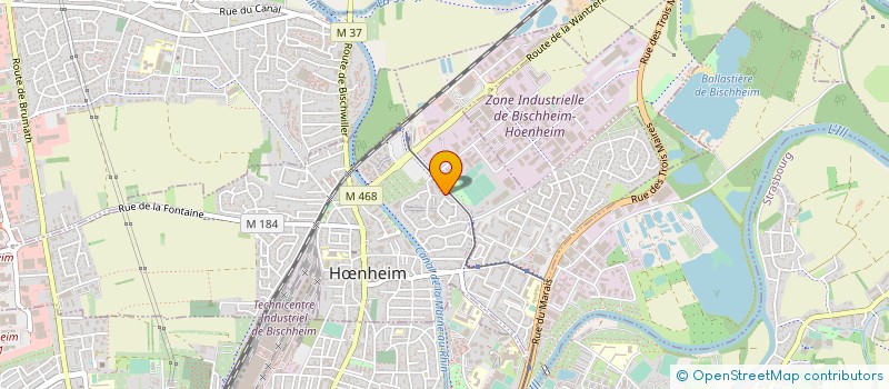 localisation de l'entreprise MICHA  HNHEIM