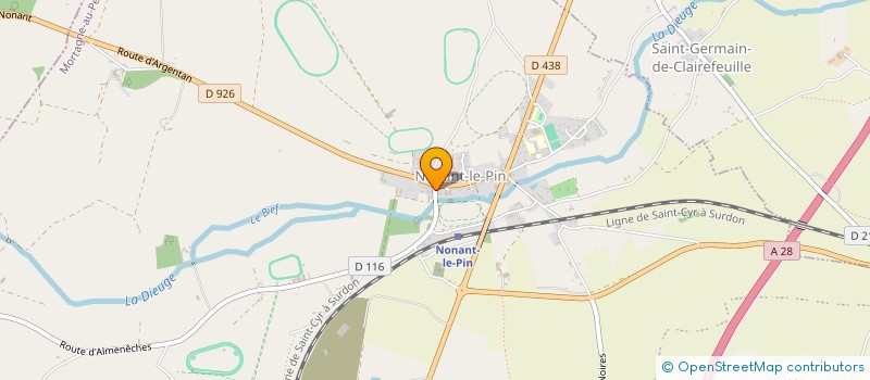localisation de l'entreprise MICHA à NONANT-LE-PIN