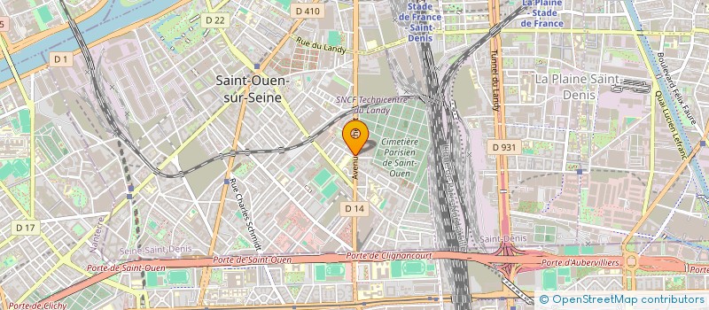 localisation de l'entreprise MICHAEL-HANNA à SAINT-OUEN-SUR-SEINE