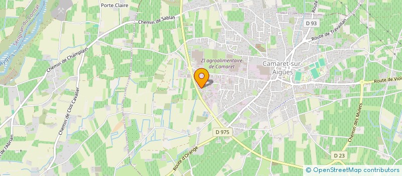 localisation de l'entreprise MICHAEL PAGET à CAMARET-SUR-AIGUES