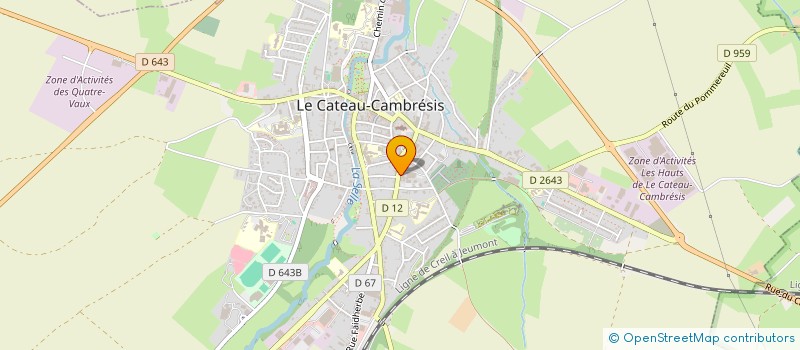 localisation de l'entreprise MICHAEL RIBEIRO  LE CATEAU-CAMBRESIS