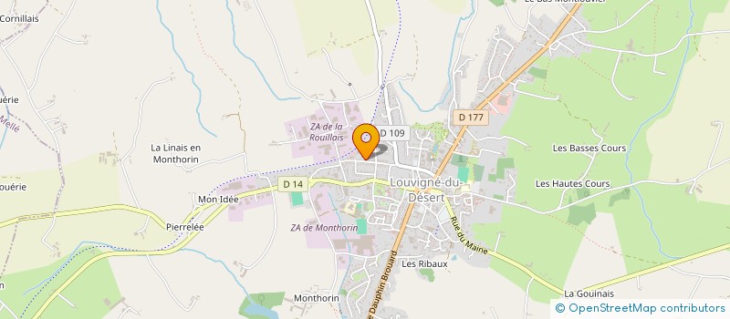 localisation de l'entreprise MICHAEL ROUSSEL SARL  LOUVIGNE-DU-DESERT