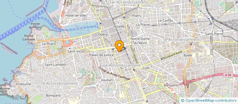 localisation de l'entreprise MICHAEL STEFANI ET NATHALIE COINTIN, NOTAIRES, SUCCESSEURS DE MAITRE CLERC ET MAITRE MARTEL-REISON ASSOCIES D'UNE SCP T à MARSEILLE