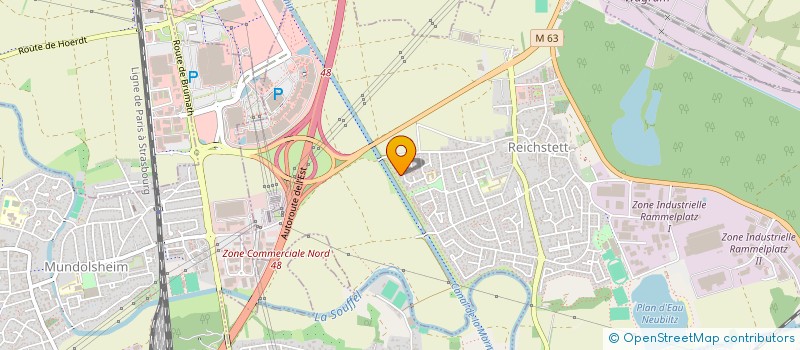 localisation de l'entreprise MICHAEL WELTZER INFORMATIQUE  REICHSTETT