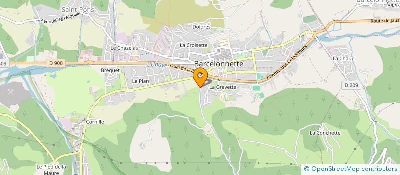 localisation de l'entreprise MICHAELEC à BARCELONNETTE