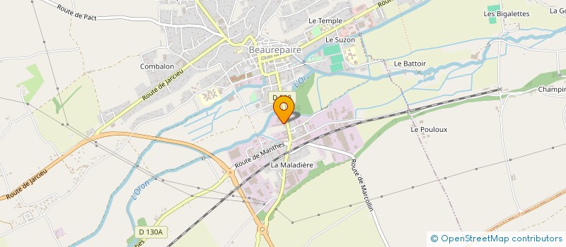 localisation de l'entreprise MICHAL PREFA  BEAUREPAIRE