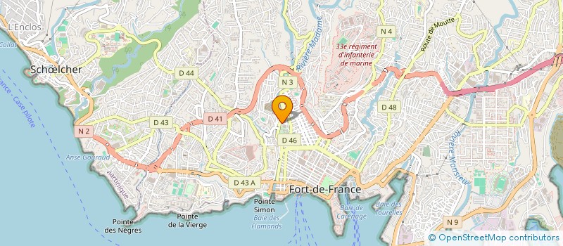 localisation de l'entreprise MICHALON MARCEL ET MORMIN EUGE à FORT-DE-FRANCE