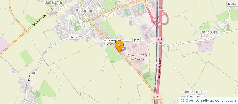 localisation de l'entreprise MICHANE à BAPAUME