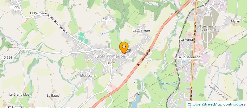 localisation de l'entreprise MICHANNEJERO  LUC-LA-PRIMAUBE