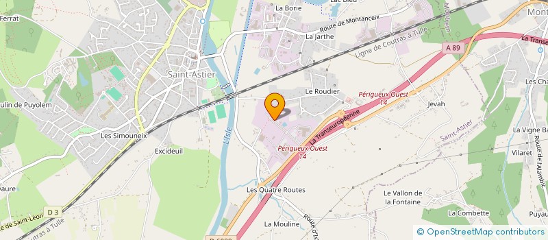 localisation de l'entreprise MICHAT à SAINT-ASTIER