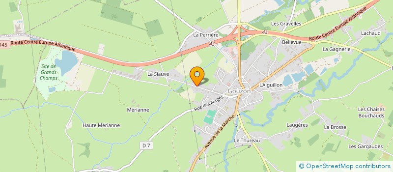 localisation de l'entreprise MICHAUD à GOUZON