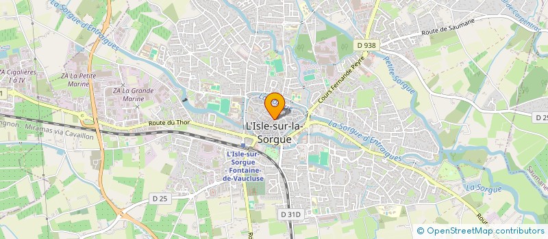 localisation de l'entreprise MICHAUD  L'ISLE-SUR-LA-SORGUE