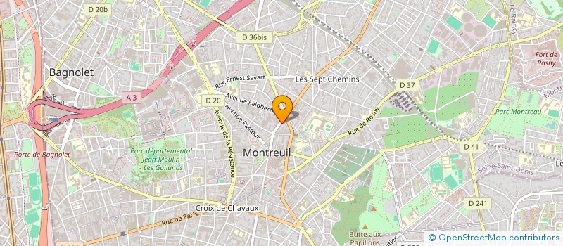localisation de l'entreprise MICHAUD CLOISONS à MONTREUIL