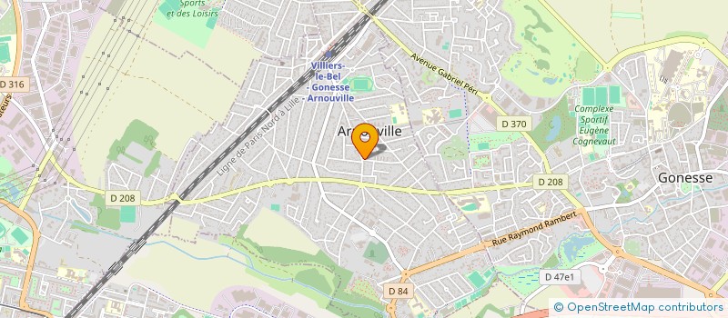 localisation de l'entreprise MICHAUD IMMO  ARNOUVILLE