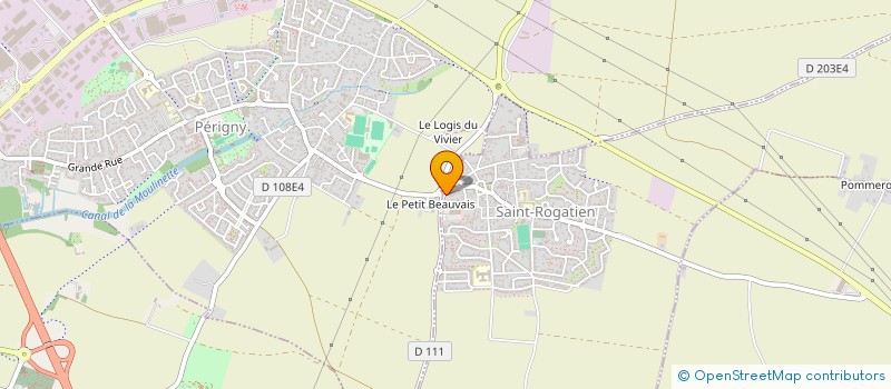 localisation de l'entreprise MICHAUD PERE ET FILS  SAINT-ROGATIEN