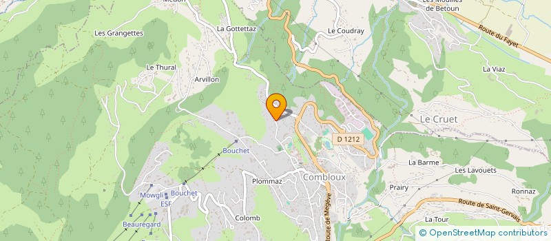 localisation de l'entreprise MICHAUD SABLAGE  COMBLOUX