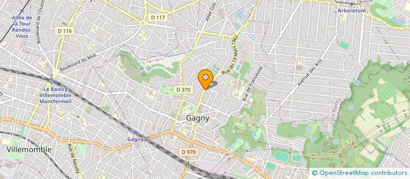 localisation de l'entreprise MICHAUT GEORGES REALISATIONS SERVICES à GAGNY