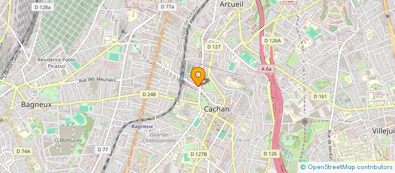 localisation de l'entreprise MICHEL  CACHAN