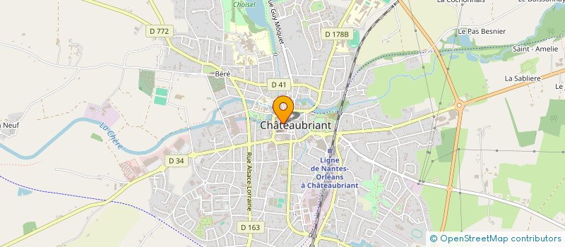 localisation de l'entreprise MICHEL à CHATEAUBRIANT