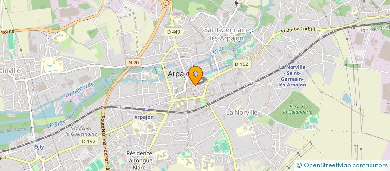 localisation de l'entreprise MICHEL ANDRE à ARPAJON
