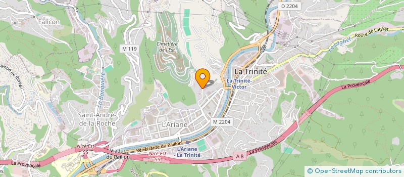 localisation de l'entreprise MICHEL ANGE 2 HOLDING  NICE