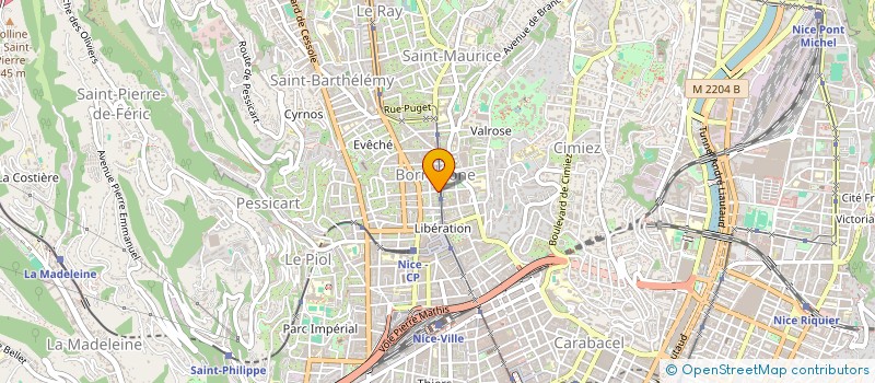 localisation de l'entreprise MICHEL ANGE à NICE